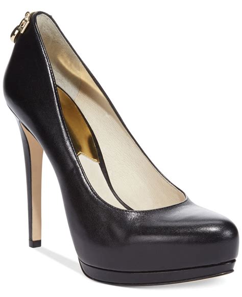 michael kors black sparkly heels|michael kors black platform heels.